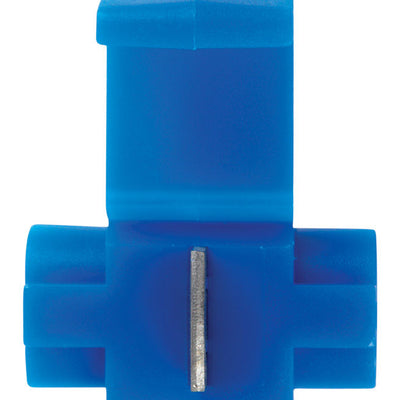 Jandorf 18-14 Ga. Insulated Wire Terminal Self-Stripping Blue 2 pk