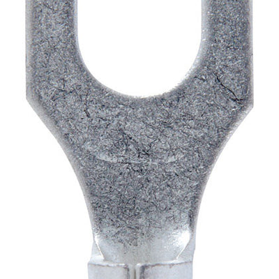 Jandorf 12-10 Ga. Uninsulated Wire Spade Terminal Silver 5 pk