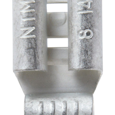 Jandorf 16-14 Ga. Uninsulated Wire Terminal Disconnect Silver 5 pk