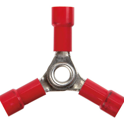 Jandorf 22-18 Ga. Insulated Wire Terminal Butt Splice Red 2 pk
