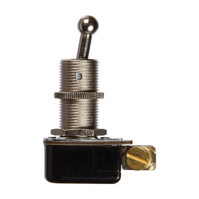 Jandorf 6 amps Single Pole Ball Toggle Appliance Switch Black/Silver