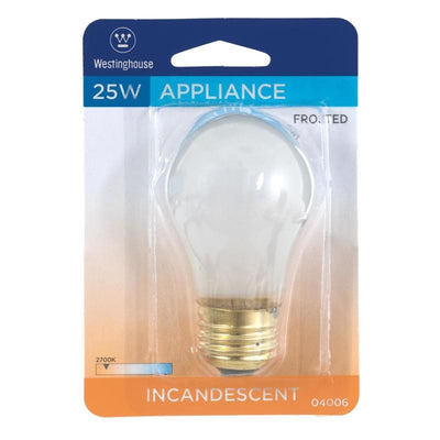 Westinghouse 25 W A15 Appliance Incandescent Bulb E26 (Medium) White