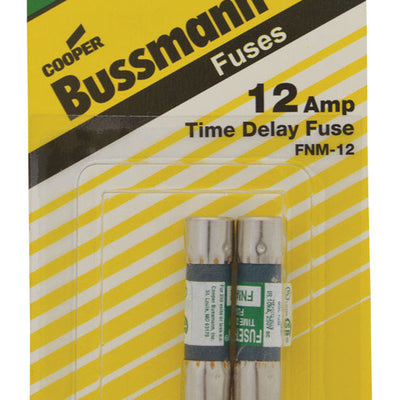 Bussmann 12 amps Dual Element Time Delay Fuse 2 pk