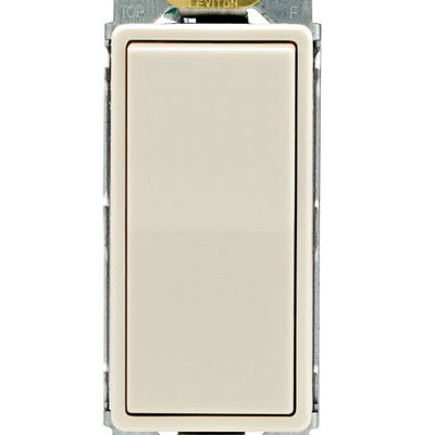 Leviton Decora 15 amps Single Pole Rocker AC Quiet Switch Light Almond 10 pk