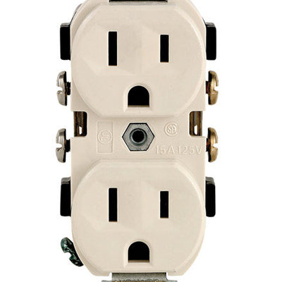 Leviton 15 amps 125 V Duplex Light Almond Outlet 5-15R