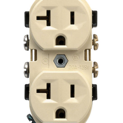Leviton 20 amps 125 V Duplex Ivory Outlet 5-20R