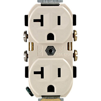 Leviton 20 amps 125 V Duplex Light Almond Outlet 5-20R