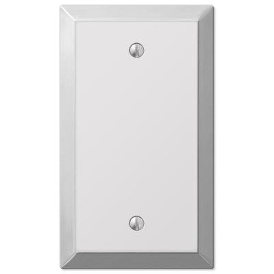 Amerelle Century Polished Chrome 1 gang Stamped Steel Blank Wall Plate