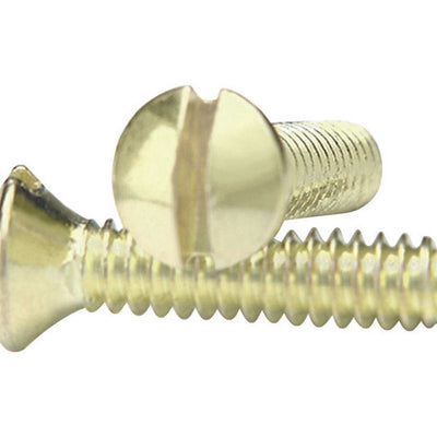 Amerelle Polished Brass Steel Wall Plate Screws 10 pk