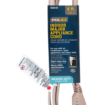 Projex 14/3 SPT-3 125 V 6 ft. L Appliance Cord
