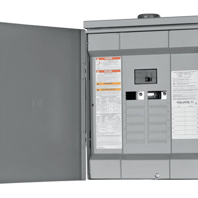 Square D HomeLine 100 amps 120/240 V 12 space 24 circuits Combination Mount Main Breaker Load Center