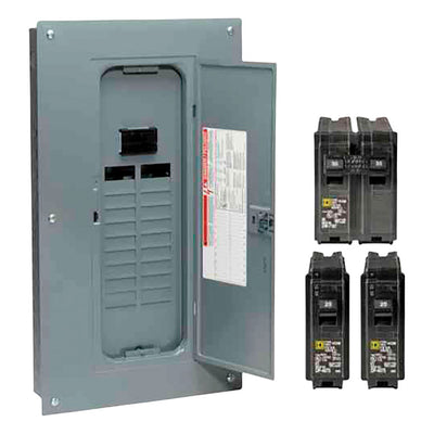 Square D HomeLine 100 amps 120/240 V 20 space 40 circuits Combination Mount Main Breaker Load Center