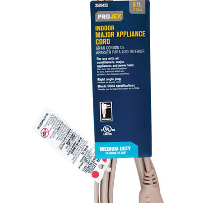 Projex 14/3 125 V 9 ft. L Appliance Cord