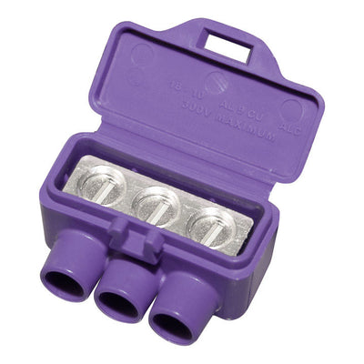 King Innovation AlumiConn Aluminium Wire Aluminum to Copper Lug Purple 10 pk