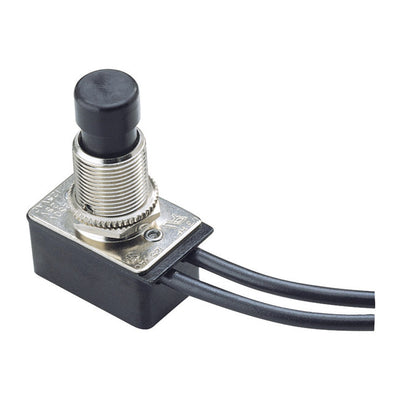 Gardner Bender 10 amps Push Button Switch Black