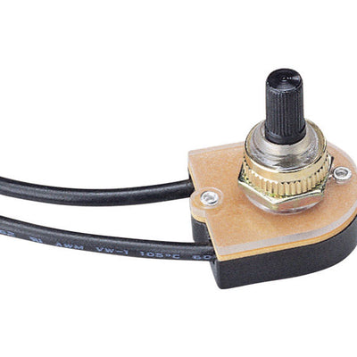 Gardner Bender 6 amps Single Pole Rotary Switch Black