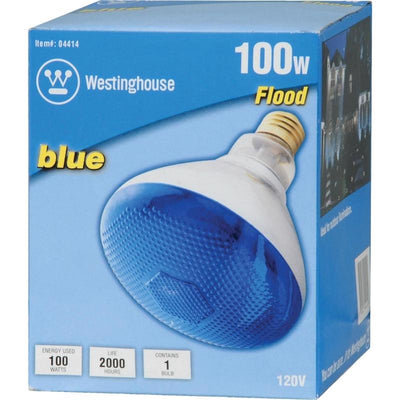 Westinghouse 100 W Reflector Incandescent Bulb E26 (Medium) Blue