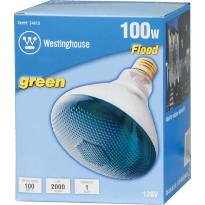 Westinghouse 100 W E26 Reflector Incandescent Bulb E26 (Medium) Green