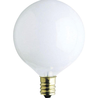 Westinghouse 25 W G16.5 Globe Incandescent Bulb E12 (Candelabra) White