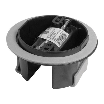Cantex New and Old Work Round PVC 1 gang Junction Box Gray
