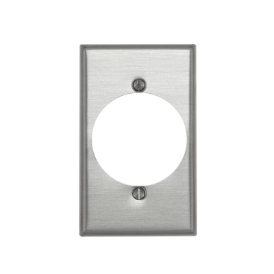 Leviton 1 gang Aluminum Single Outlet Wall Plate