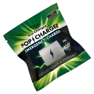 Zorbitz Pop Charger Disposable Emergency Cell Phone Charger