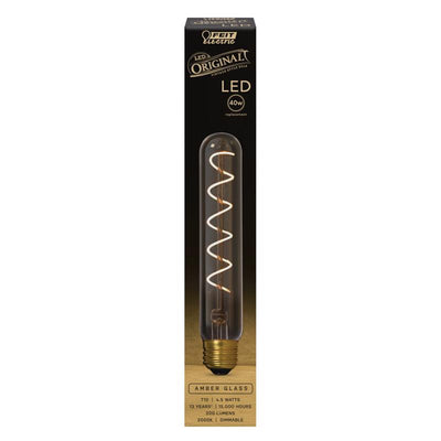 Feit T10 E26 (Medium) LED Bulb Amber 40 Watt Equivalence