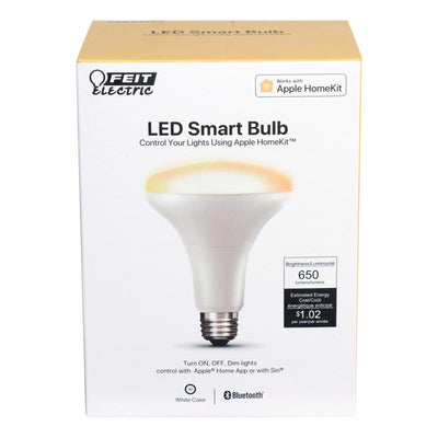 Feit Smart Home BR30 E26 (Medium) Smart-Enabled LED Bulb White 65 Watt Equivalence