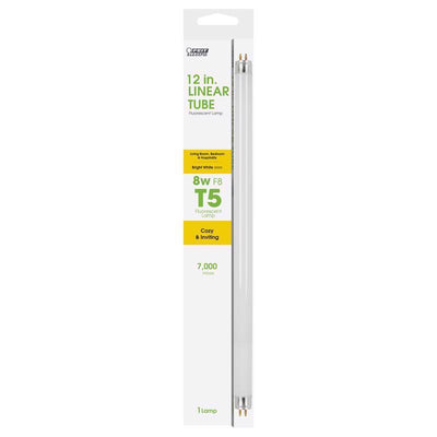 Feit Legacy Bulbs 8 W T5 0.6 in. D X 12 in. L Fluorescent Bulb Bright White Linear 3000 K