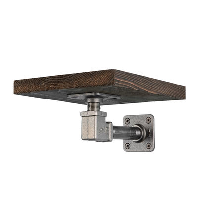 8 in. W X 8 in. D Black Wood Boulder Shelf Kit