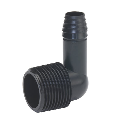 B&K 1/2 in. Barb each X 3/4 in. D MPT Poly Elbow