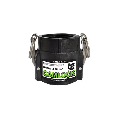Green Leaf Camlock 2 in. Female X 2 in. D FNPT Polypropylene Coupler
