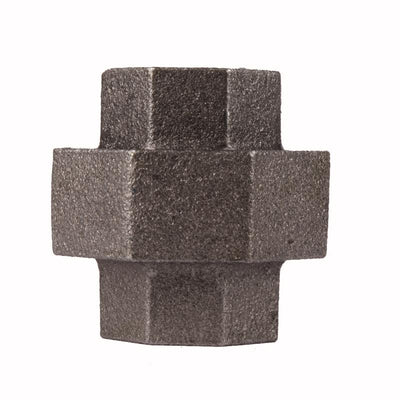 STZ Industries 1/2 in. FIP each X 1/2 in. D FIP Black Malleable Iron Union