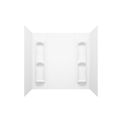 MAAX Utah 59 in. H X 31-3/4 in. W X 60-1/2 in. L White Bathtub Wall Surround