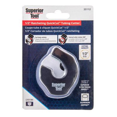 Superior Tool 1/2 in. Ratcheting Pipe Cutter Red