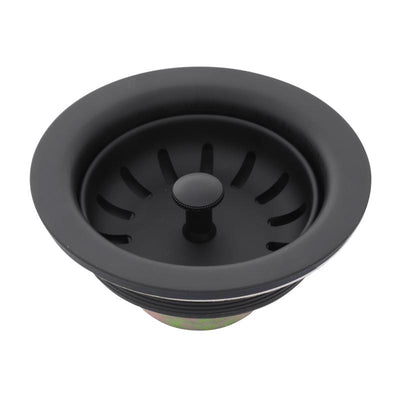 Danco 3-1/2 in. D Matte Black Metal Basket Strainer Assembly