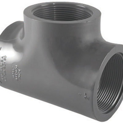 Charlotte Pipe Schedule 80 1-1/4 in. FPT X 1-1/4 in. D FPT PVC Tee