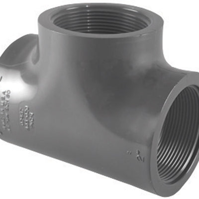 Charlotte Pipe Schedule 80 2 in. FPT X 2 in. D FPT PVC Tee
