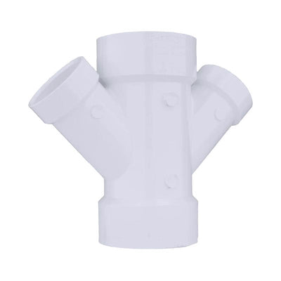 Charlotte Pipe Schedule 40 3 in. Hub X 3 in. D Hub PVC Reducing Wye
