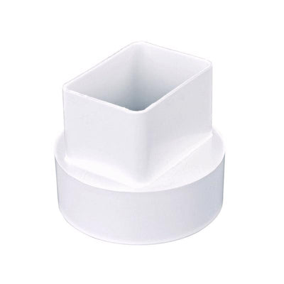 NDS Schedule 40 3-1/2 in. Hub in. PVC 3.75 in. Downspout Adapter