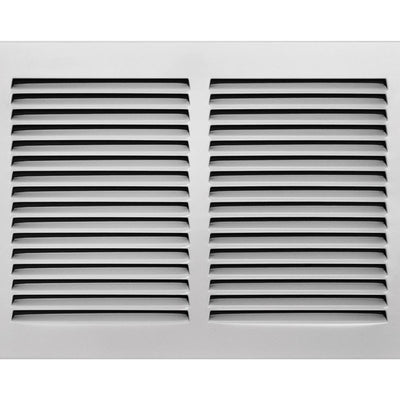Tru Aire 8 in. H X 12 in. W 1-Way Powder Coat White Steel Return Air Grille