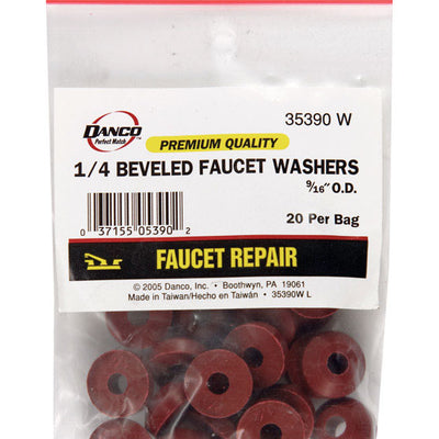 Danco 1/4 in. D Rubber Washer 20 pk