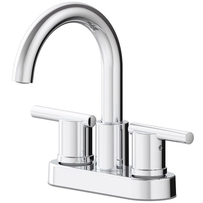 Oakbrook Collection Alexis Chrome Modern Centerset Bathroom Sink Faucet 4 in.