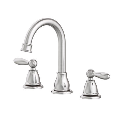 Oakbrook Collection Jennifer Brushed Nickel Traditional Widespread Bathroom Sink Faucet 8 in.