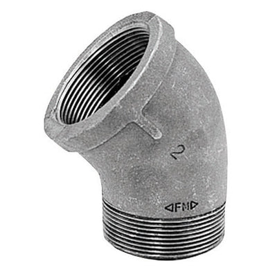 Anvil 1/4 in. FPT X 1/4 in. D MPT Black Malleable Iron 45 degree Street Elbow