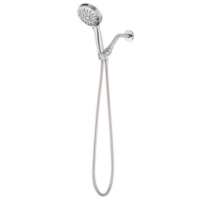 Oakbrook Collection Brushed Chrome ABS Plastic 6 settings Handheld Showerhead 1.8 gpm