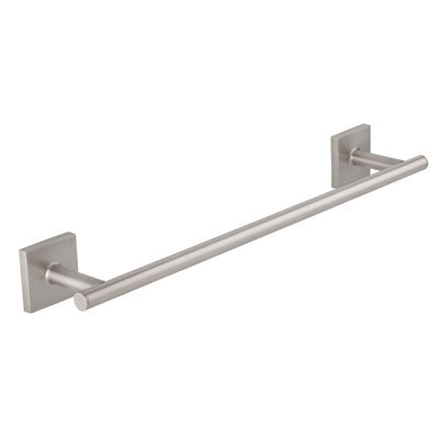 OakBrook Collection Brushed Nickel Towel Bar 18 in. L Die Cast Zinc