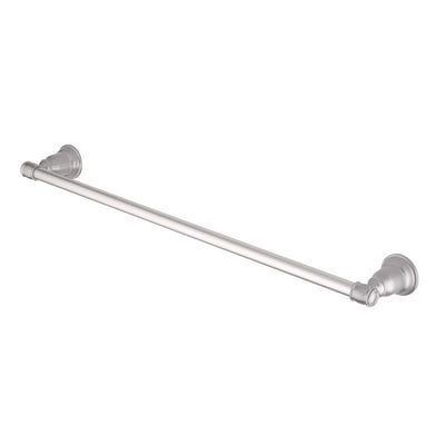 OakBrook Collection Traditional Brushed Nickel Towel Bar 24 in. L Die Cast Zinc