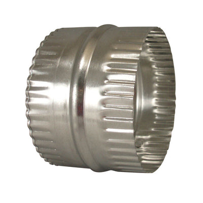 Deflect-O 3 in. L X 4 in. D Silver Aluminum Duct Connector