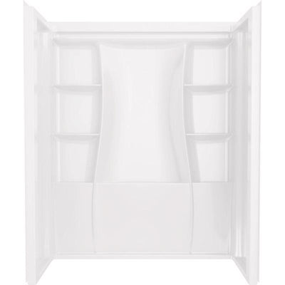 Delta Classic 500 73-1/4 in. H X 32 in. W X 60 in. L White Shower Wall Set